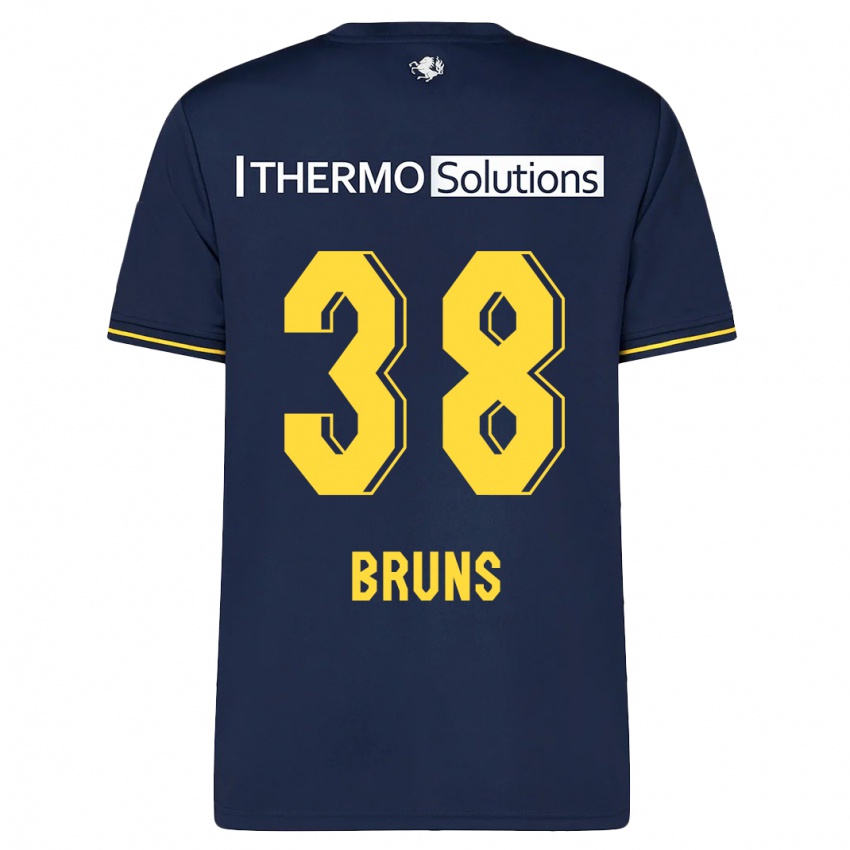 Uomo Maglia Max Bruns #38 Marina Militare Kit Gara Away 2023/24 Maglietta