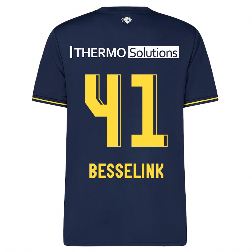 Uomo Maglia Gijs Besselink #41 Marina Militare Kit Gara Away 2023/24 Maglietta