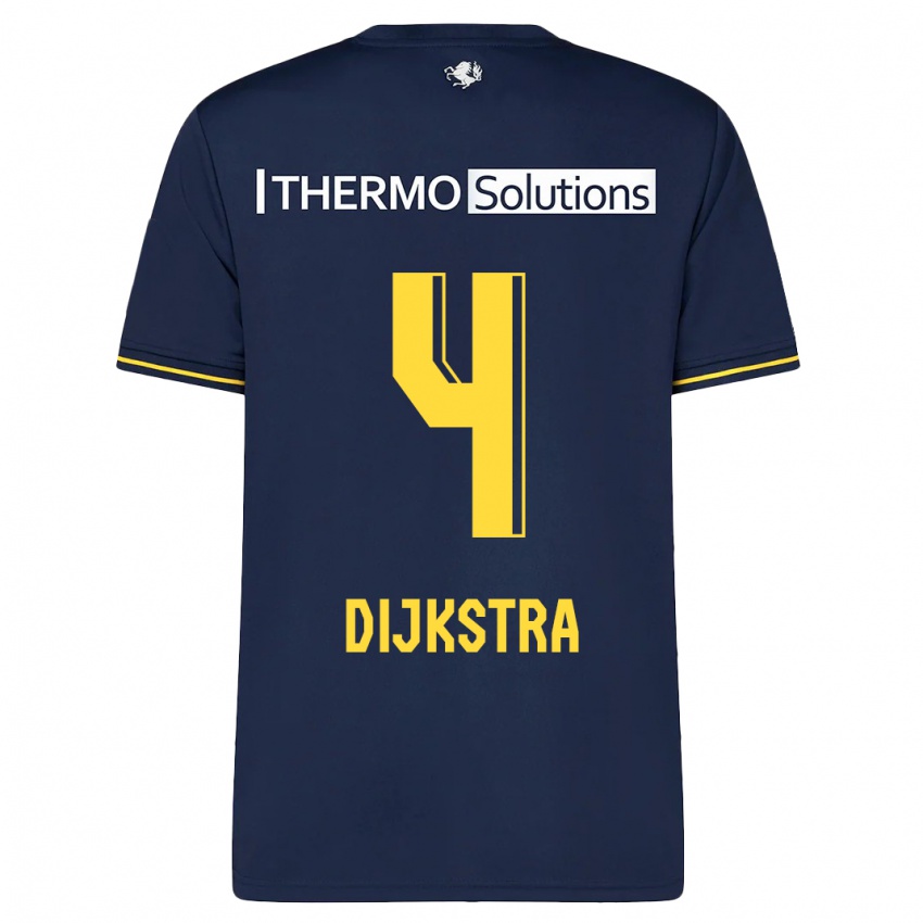 Uomo Maglia Caitlin Dijkstra #4 Marina Militare Kit Gara Away 2023/24 Maglietta