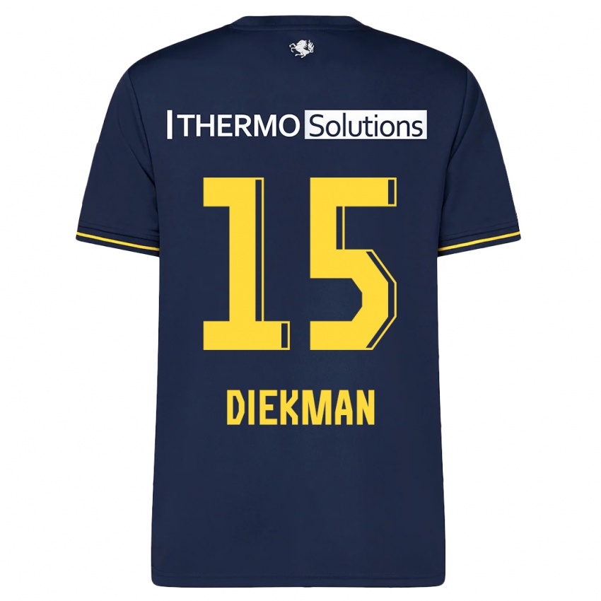 Uomo Maglia Jill Diekman #15 Marina Militare Kit Gara Away 2023/24 Maglietta