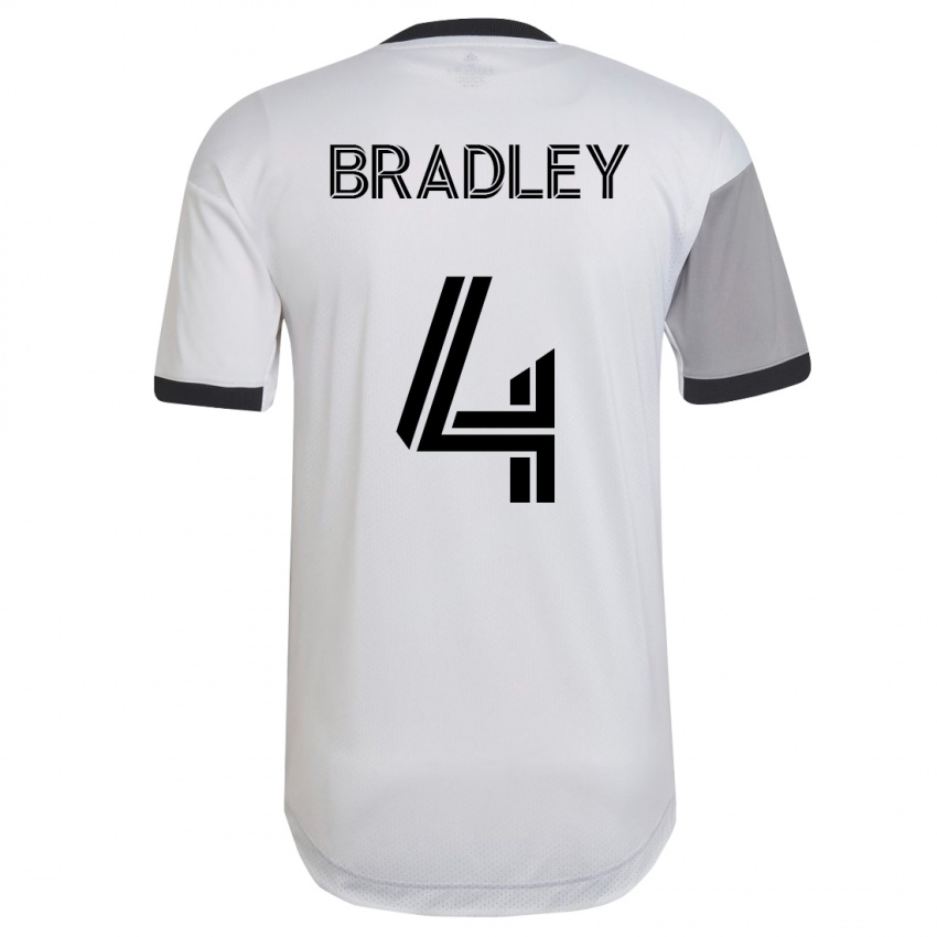 Uomo Maglia Michael Bradley #4 Bianco Kit Gara Away 2023/24 Maglietta