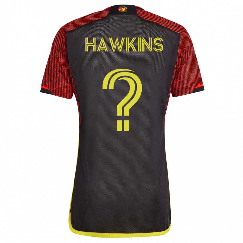 Uomo Maglia Stuart Hawkins #0 Arancia Kit Gara Away 2023/24 Maglietta