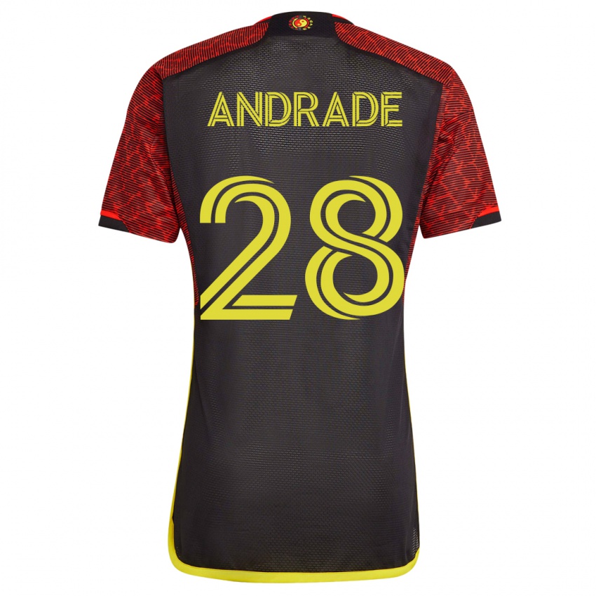 Uomo Maglia Yeimar Gómez Andrade #28 Arancia Kit Gara Away 2023/24 Maglietta