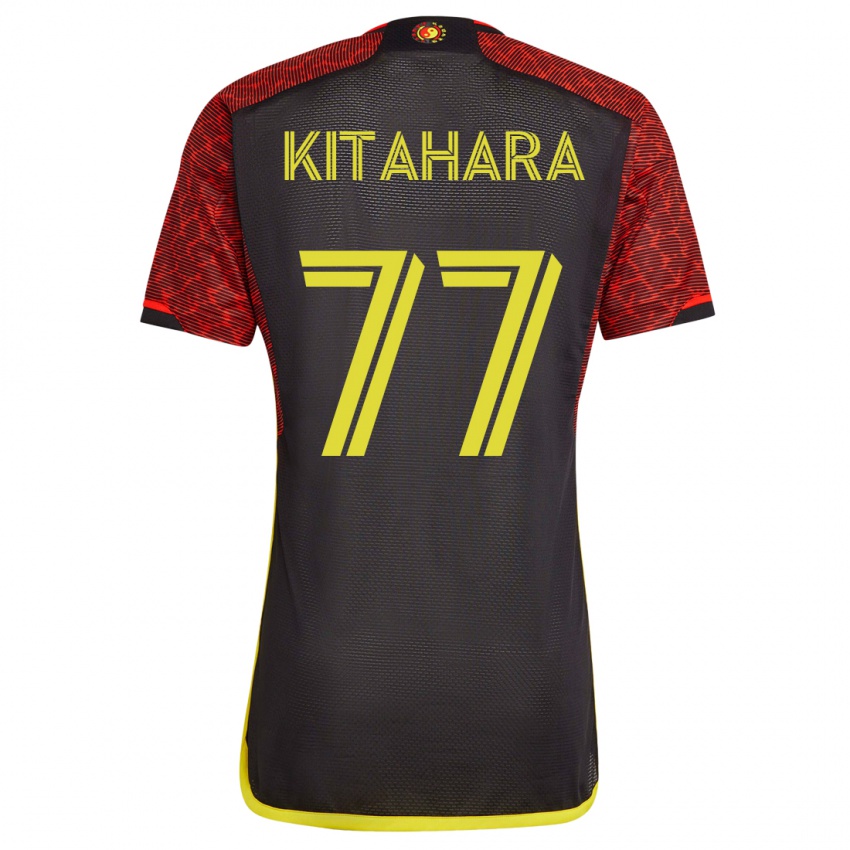 Uomo Maglia Sota Kitahara #77 Arancia Kit Gara Away 2023/24 Maglietta