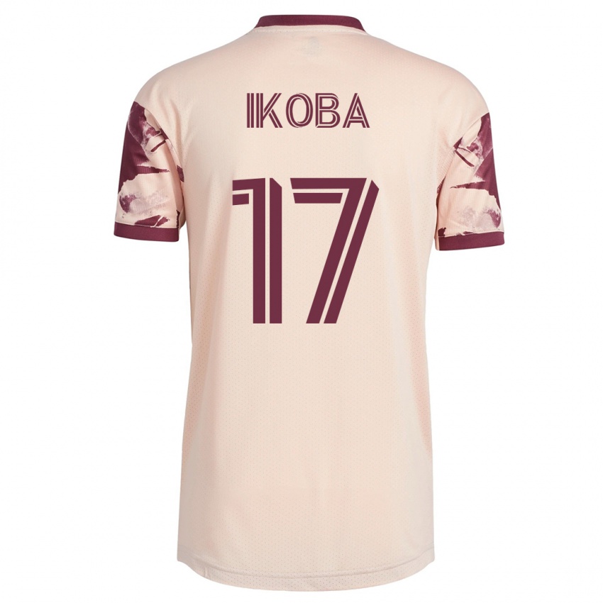 Uomo Maglia Tega Ikoba #17 Bianco Blu Kit Gara Away 2023/24 Maglietta