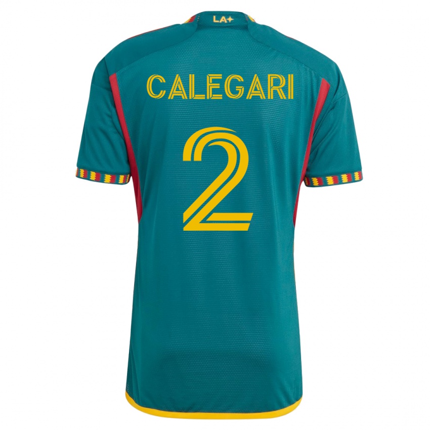 Uomo Maglia Calegari #2 Verde Kit Gara Away 2023/24 Maglietta