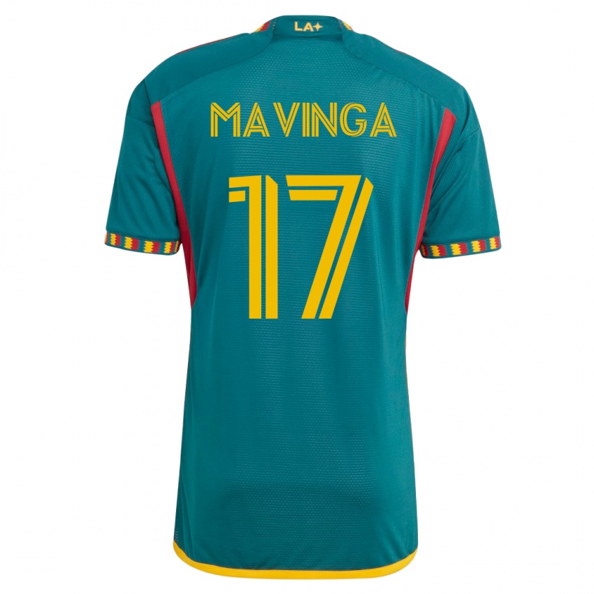 Uomo Maglia Chris Mavinga #17 Verde Kit Gara Away 2023/24 Maglietta