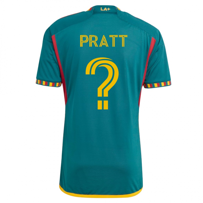 Uomo Maglia Owen Pratt #0 Verde Kit Gara Away 2023/24 Maglietta