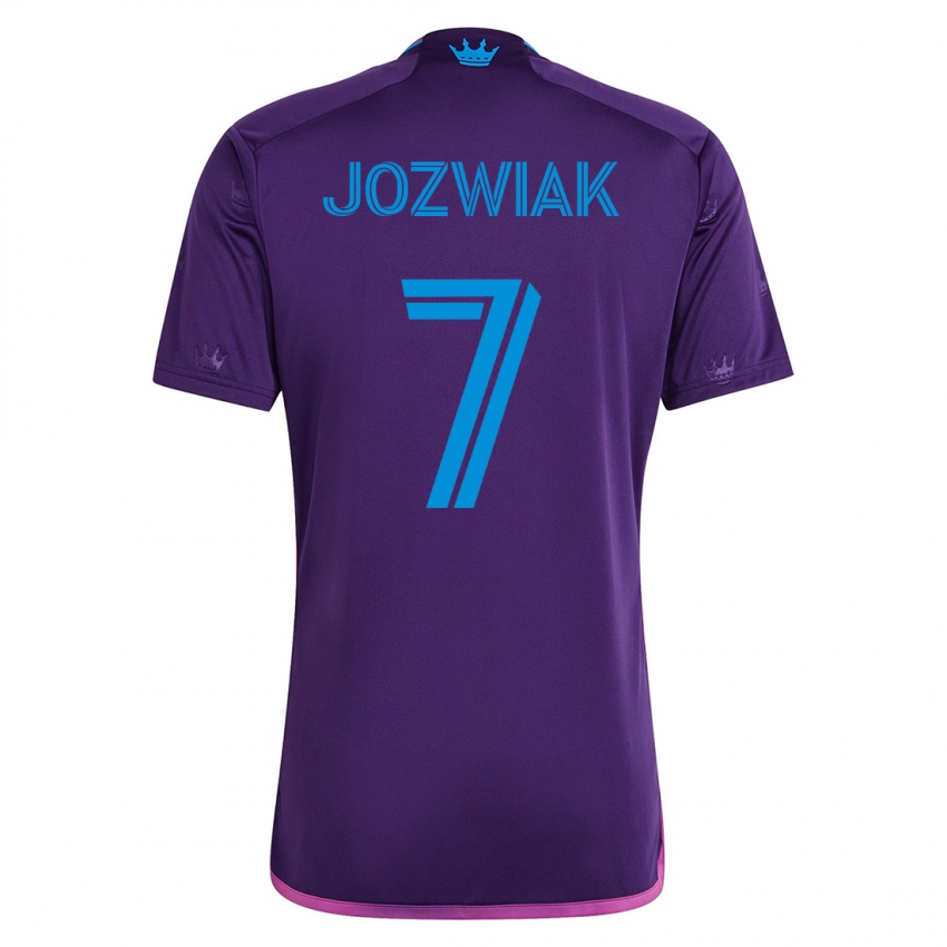 Uomo Maglia Kamil Józwiak #7 Viola Kit Gara Away 2023/24 Maglietta