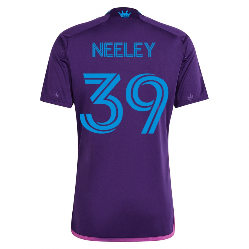 Uomo Maglia Jack Neeley #39 Viola Kit Gara Away 2023/24 Maglietta