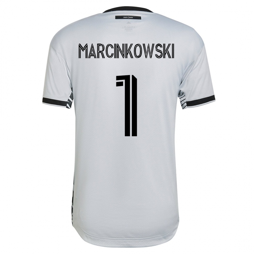 Uomo Maglia Jt Marcinkowski #1 Bianco Kit Gara Away 2023/24 Maglietta
