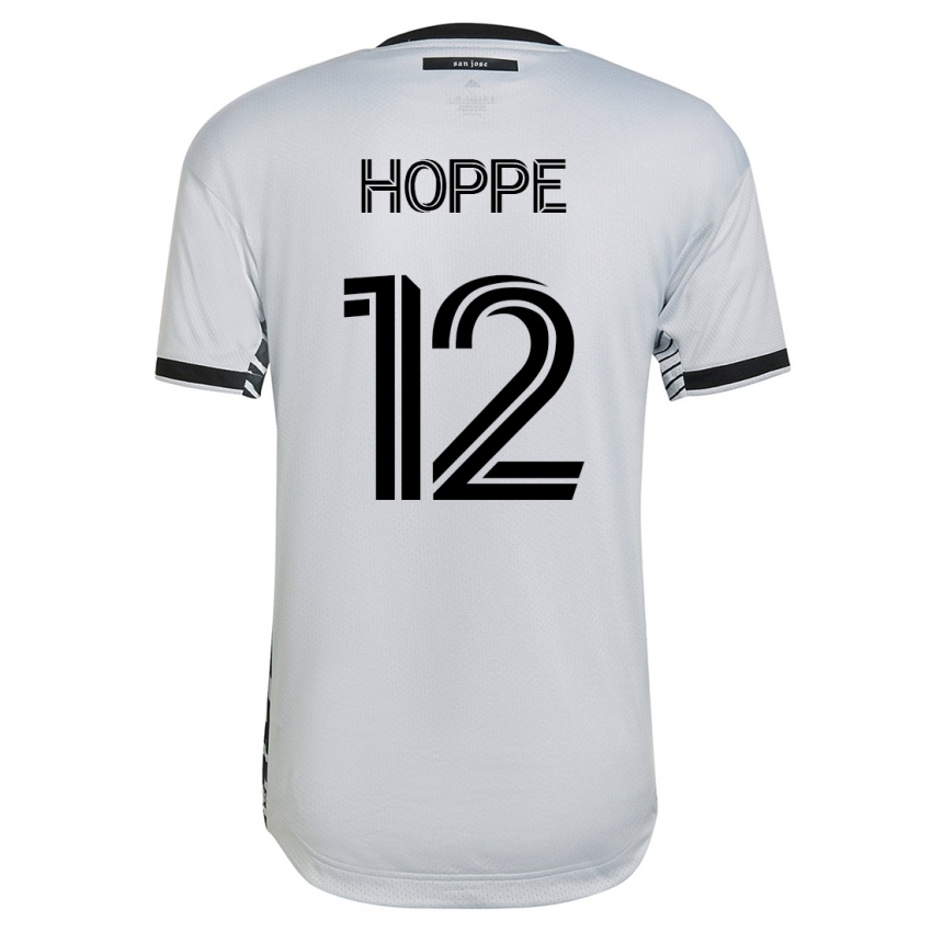 Uomo Maglia Matthew Hoppe #12 Bianco Kit Gara Away 2023/24 Maglietta