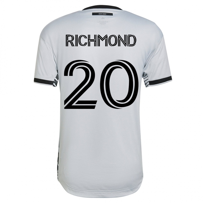 Uomo Maglia Will Richmond #20 Bianco Kit Gara Away 2023/24 Maglietta