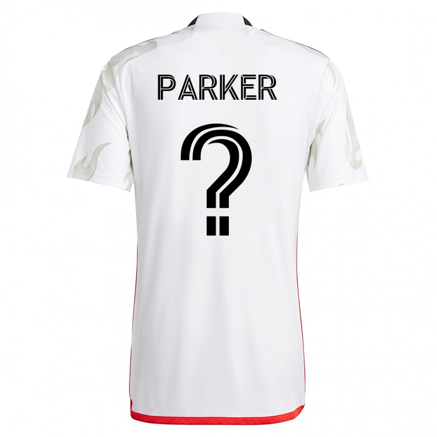 Uomo Maglia Isaiah Parker #0 Bianco Kit Gara Away 2023/24 Maglietta