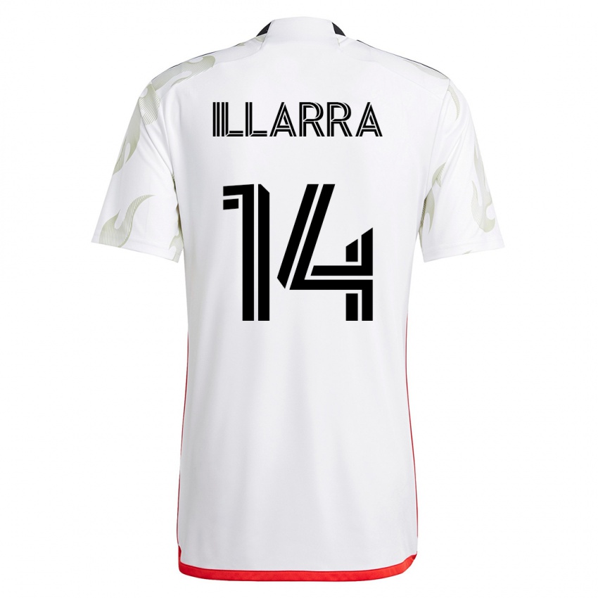 Uomo Maglia Asier Illarramendi #14 Bianco Kit Gara Away 2023/24 Maglietta