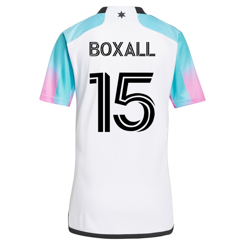 Uomo Maglia Michael Boxall #15 Bianco Kit Gara Away 2023/24 Maglietta