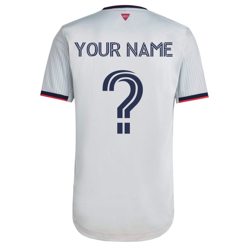 Uomo Maglia Il Tuo Nome #0 Bianco Kit Gara Away 2023/24 Maglietta