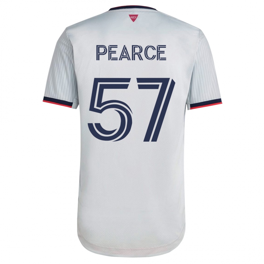 Uomo Maglia Tyson Pearce #57 Bianco Kit Gara Away 2023/24 Maglietta