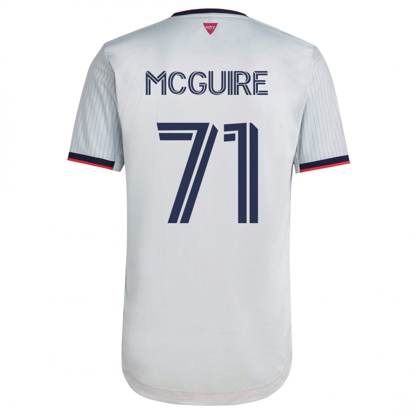 Uomo Maglia Nolan Mcguire #71 Bianco Kit Gara Away 2023/24 Maglietta