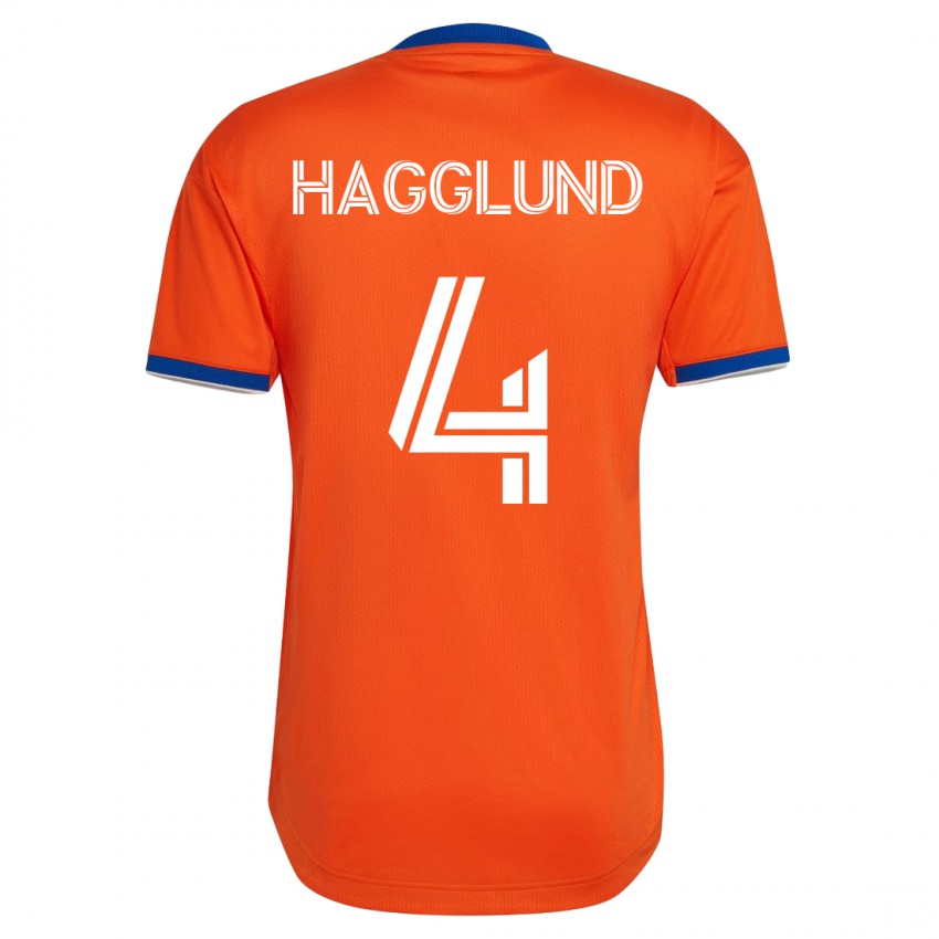 Uomo Maglia Nick Hagglund #4 Bianco Kit Gara Away 2023/24 Maglietta