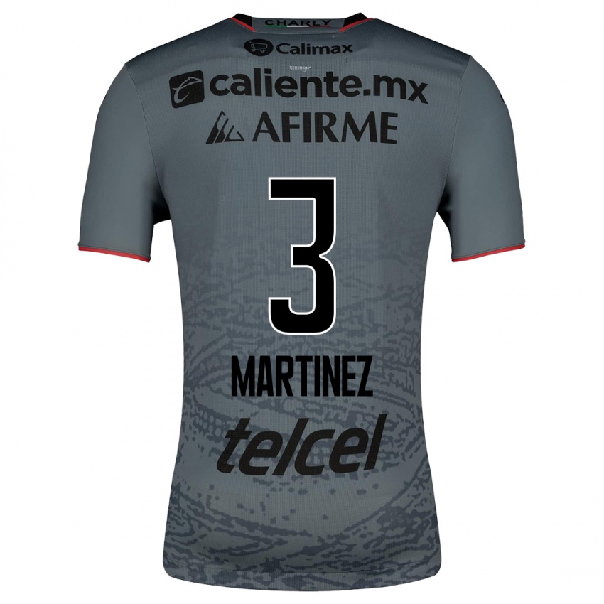Uomo Maglia Nathaly Martinez #3 Grigio Kit Gara Away 2023/24 Maglietta