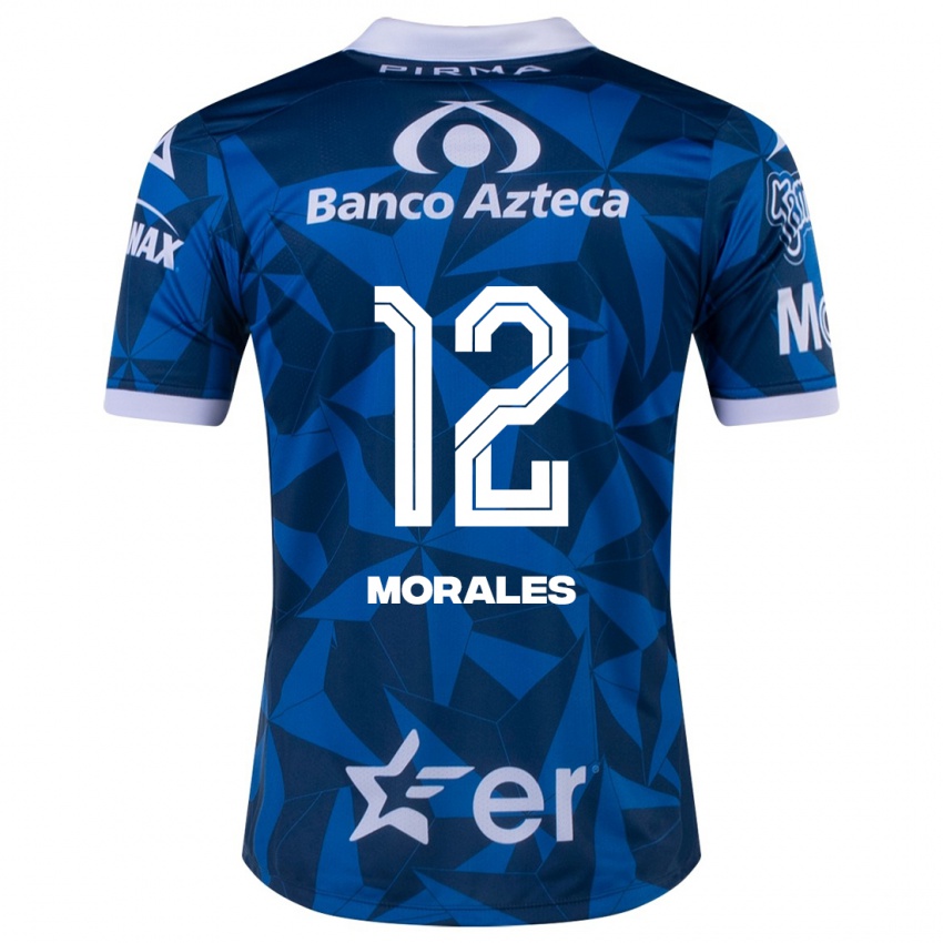 Uomo Maglia Karla Morales #12 Blu Kit Gara Away 2023/24 Maglietta