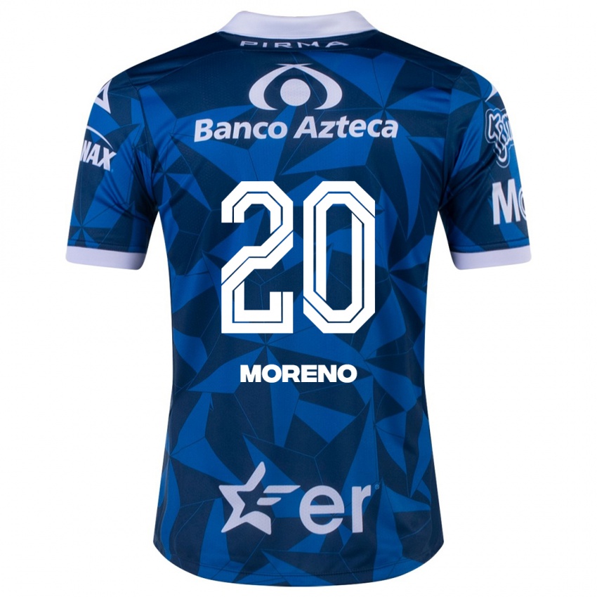 Uomo Maglia Ximena Moreno #20 Blu Kit Gara Away 2023/24 Maglietta