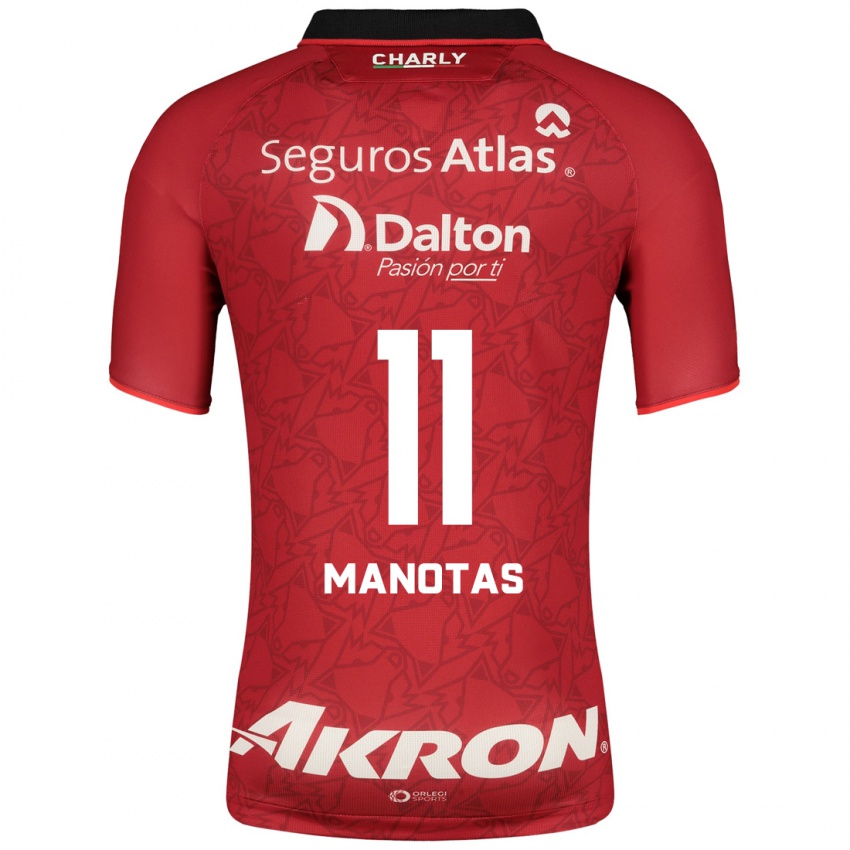 Uomo Maglia Mauro Manotas #11 Rosso Kit Gara Away 2023/24 Maglietta