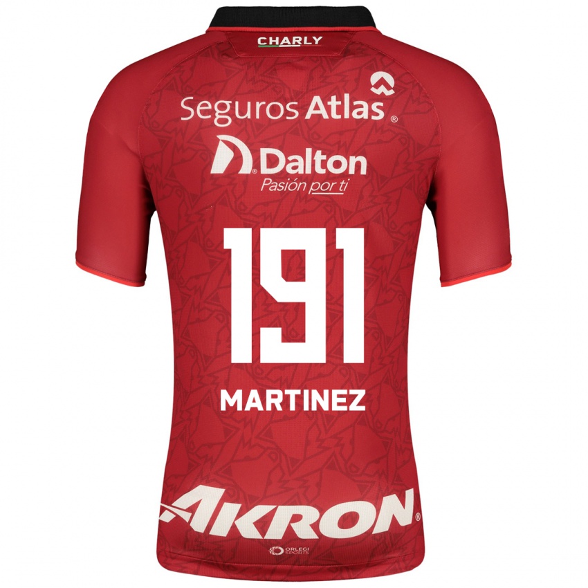 Uomo Maglia Gustavo Martínez #191 Rosso Kit Gara Away 2023/24 Maglietta