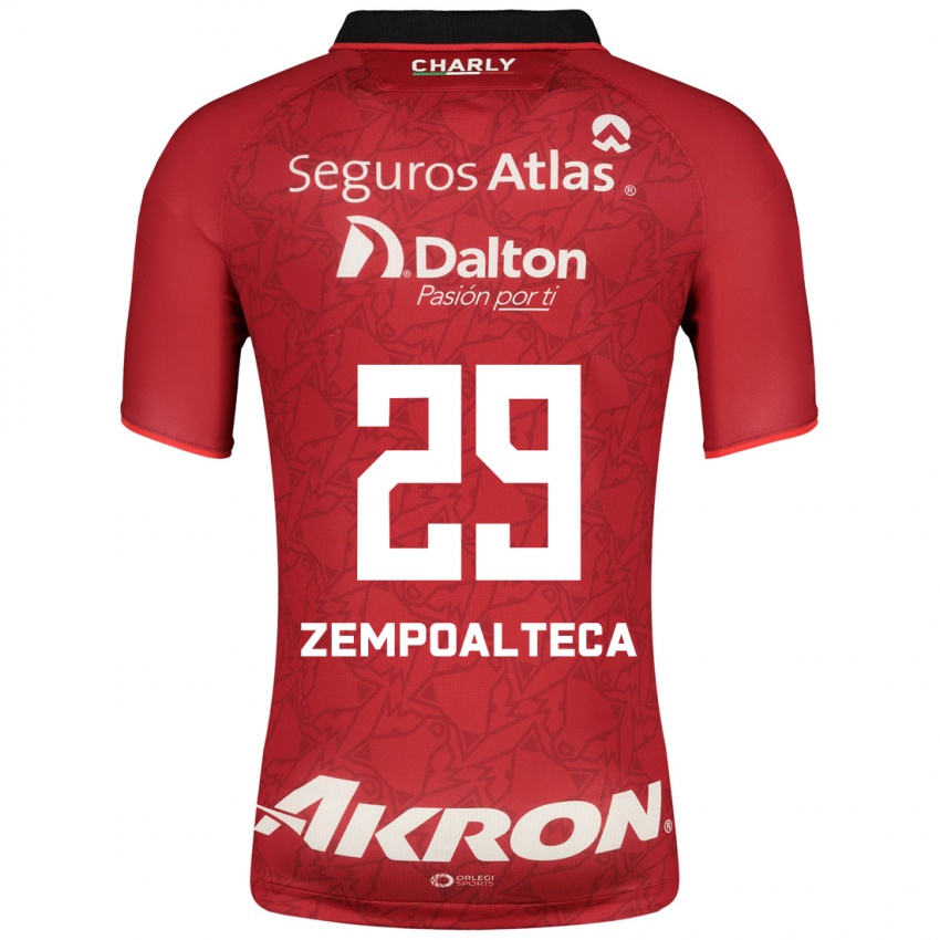 Uomo Maglia Karla Zempoalteca #29 Rosso Kit Gara Away 2023/24 Maglietta