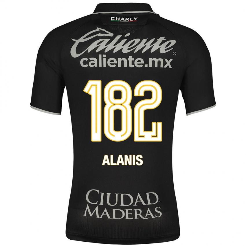 Uomo Maglia Alejandro Alanís #182 Nero Kit Gara Away 2023/24 Maglietta