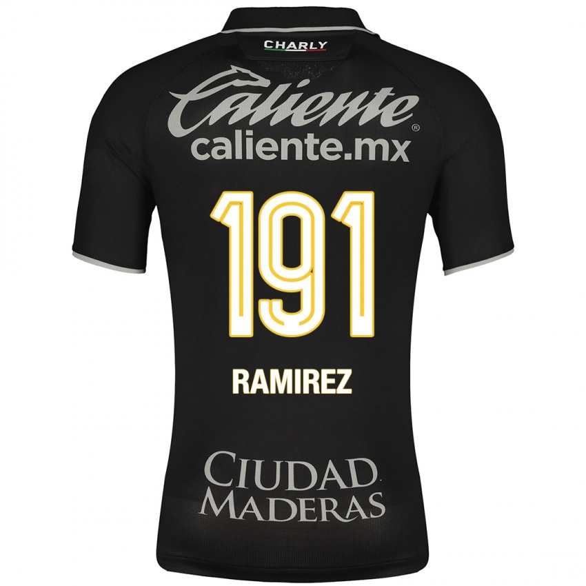 Uomo Maglia Ian Ramírez #191 Nero Kit Gara Away 2023/24 Maglietta
