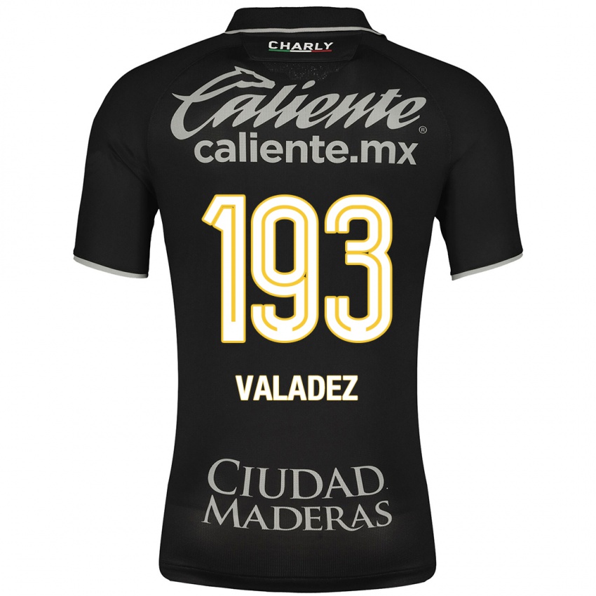 Uomo Maglia Luis Valadez #193 Nero Kit Gara Away 2023/24 Maglietta