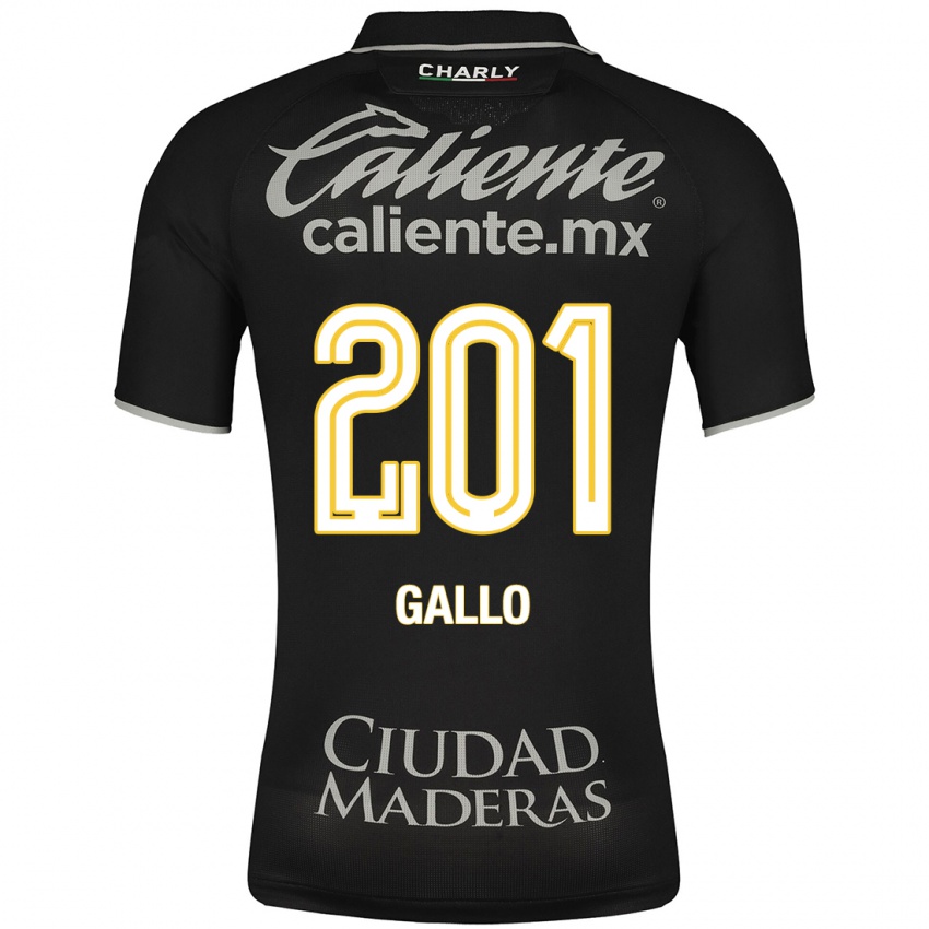 Uomo Maglia Andrés Gallo #201 Nero Kit Gara Away 2023/24 Maglietta