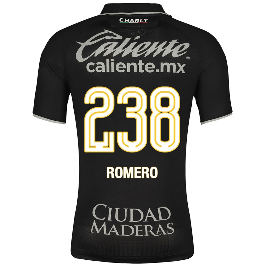 Uomo Maglia Paulo Romero #238 Nero Kit Gara Away 2023/24 Maglietta