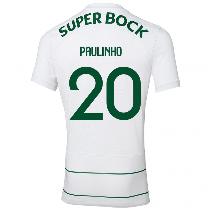 Uomo Maglia Paulinho #20 Bianco Kit Gara Away 2023/24 Maglietta
