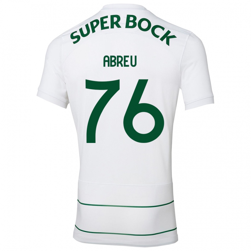 Uomo Maglia Diogo Abreu #76 Bianco Kit Gara Away 2023/24 Maglietta