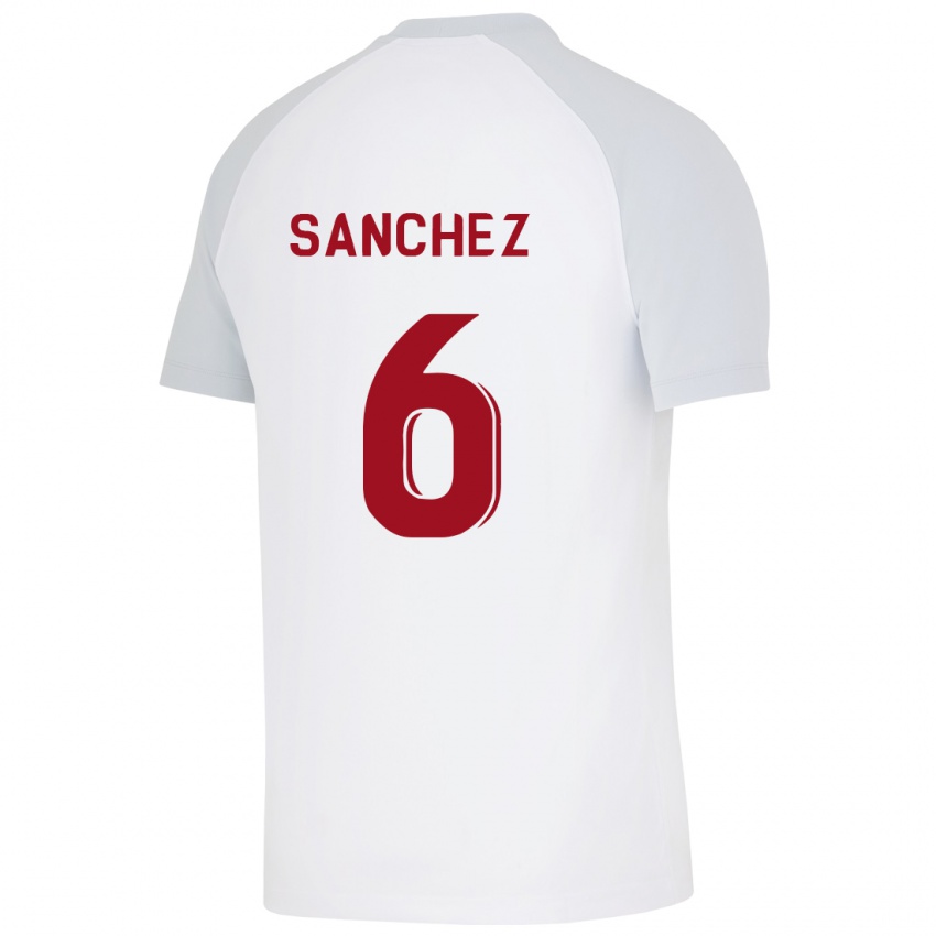 Uomo Maglia Davinson Sanchez #6 Bianco Kit Gara Away 2023/24 Maglietta
