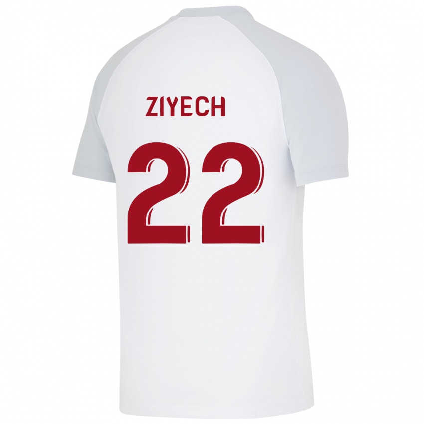 Uomo Maglia Hakim Ziyech #22 Bianco Kit Gara Away 2023/24 Maglietta