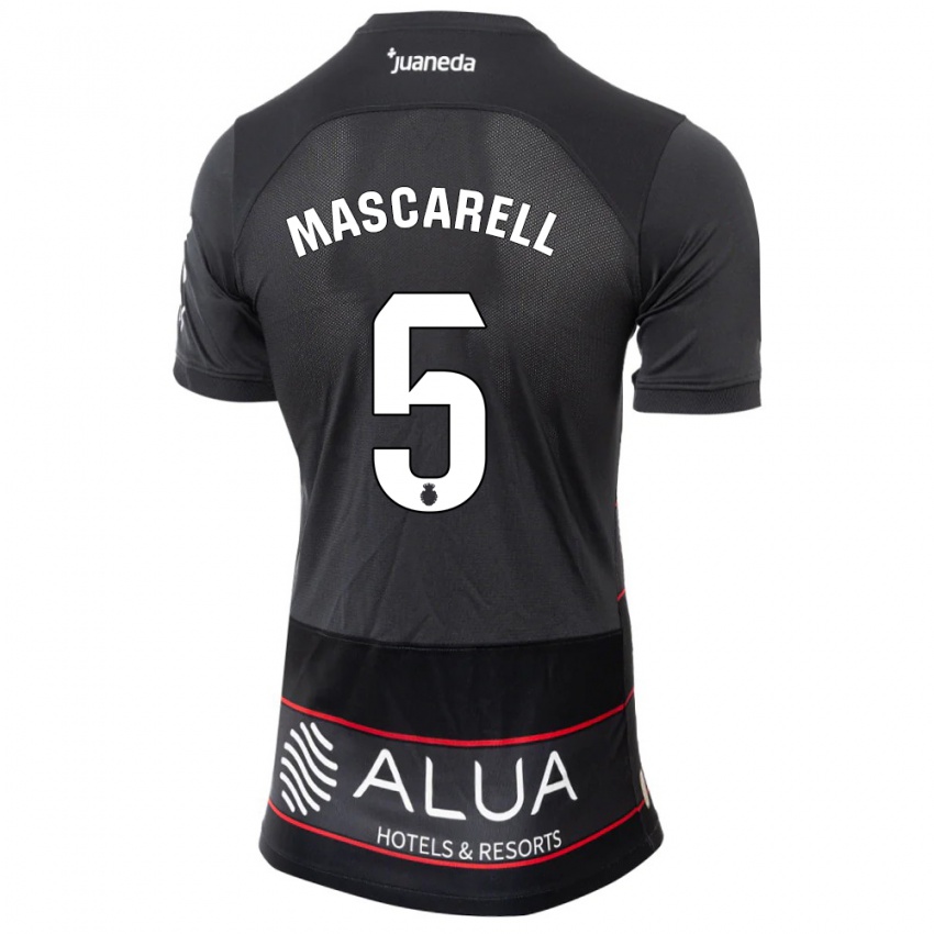Uomo Maglia Omar Mascarell #5 Nero Kit Gara Away 2023/24 Maglietta