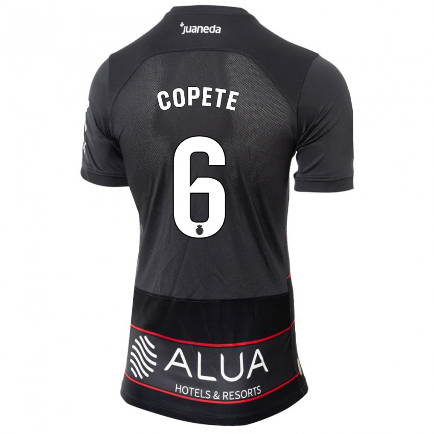 Uomo Maglia José Copete #6 Nero Kit Gara Away 2023/24 Maglietta