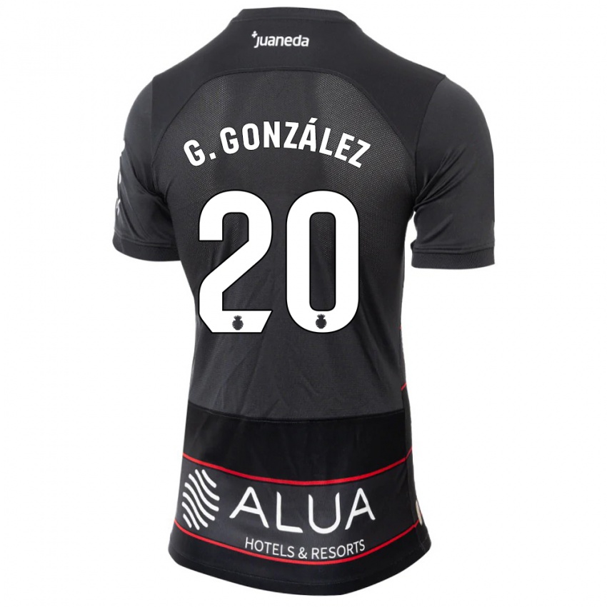 Uomo Maglia Giovanni González #20 Nero Kit Gara Away 2023/24 Maglietta