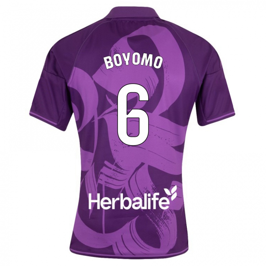 Uomo Maglia Enzo Boyomo #6 Viola Kit Gara Away 2023/24 Maglietta