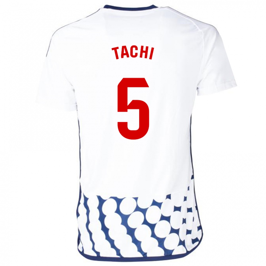 Uomo Maglia Tachi #5 Bianco Kit Gara Away 2023/24 Maglietta