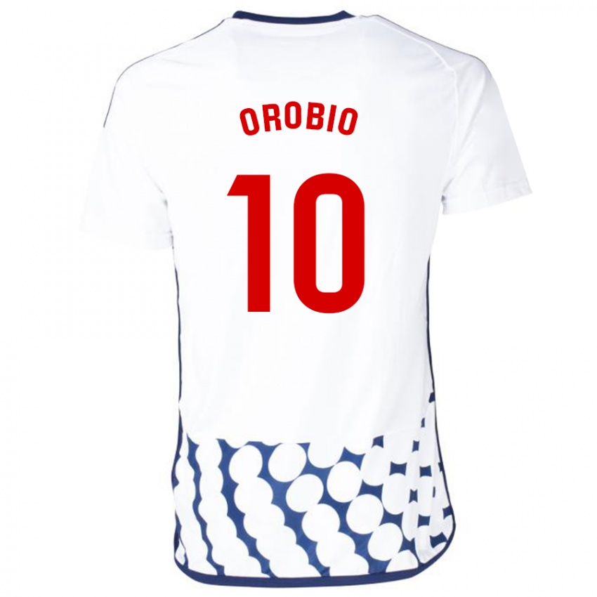 Uomo Maglia Ekhiotz Orobio #10 Bianco Kit Gara Away 2023/24 Maglietta