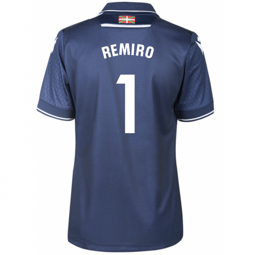 Uomo Maglia Alex Remiro #1 Marina Militare Kit Gara Away 2023/24 Maglietta