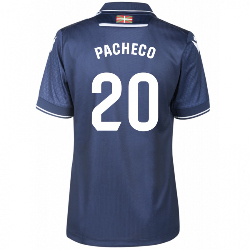 Uomo Maglia Jon Pacheco #20 Marina Militare Kit Gara Away 2023/24 Maglietta