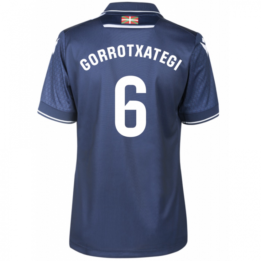 Uomo Maglia Jon Gorrotxategi #6 Marina Militare Kit Gara Away 2023/24 Maglietta