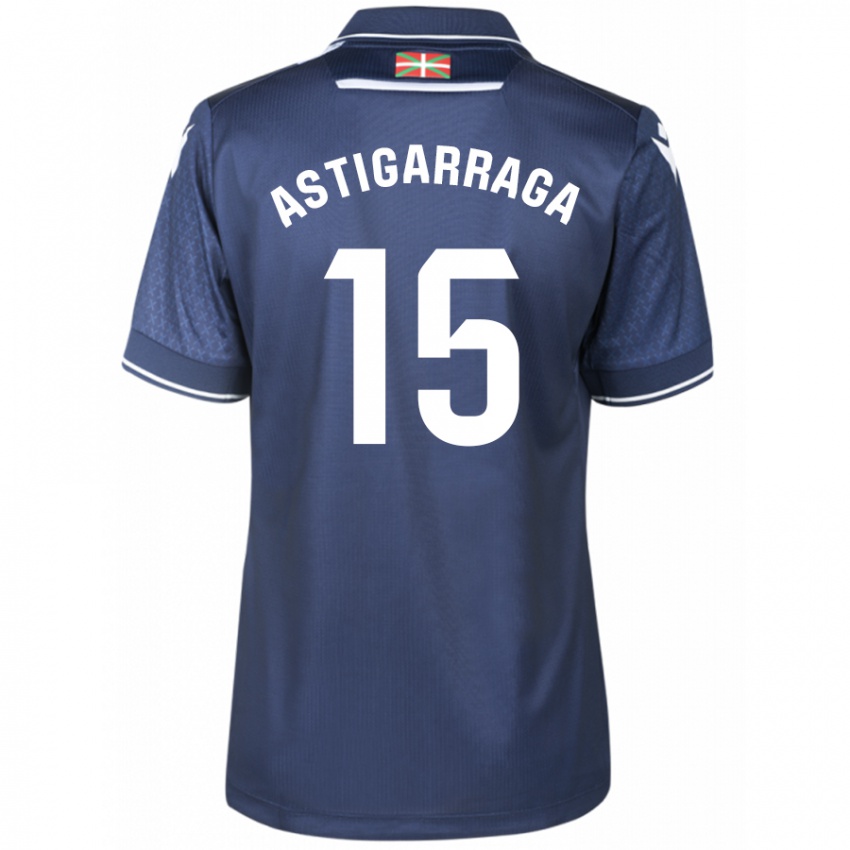 Uomo Maglia Eneko Astigarraga #15 Marina Militare Kit Gara Away 2023/24 Maglietta