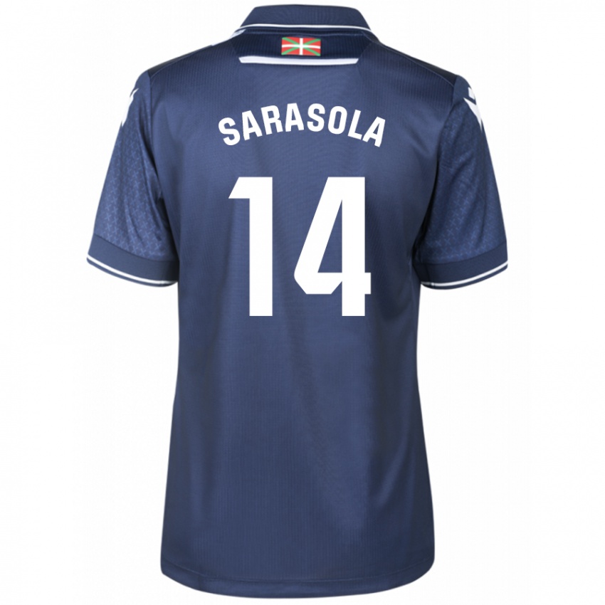 Uomo Maglia Izarne Sarasola Beain #14 Marina Militare Kit Gara Away 2023/24 Maglietta